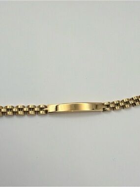 Plunder Gold ID Plate Bracelet